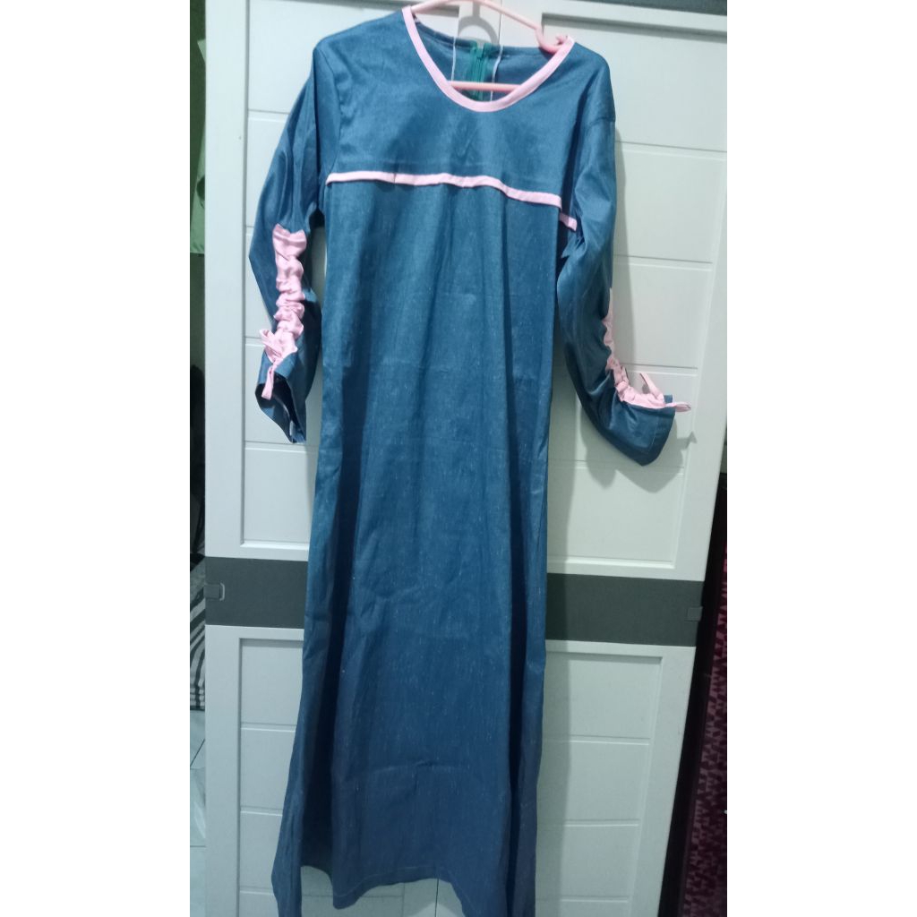 preloved gamis melar tangan kerut