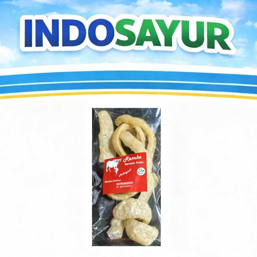 Krupuk Rambak Sapi matang 20gr ( tinggal makan)