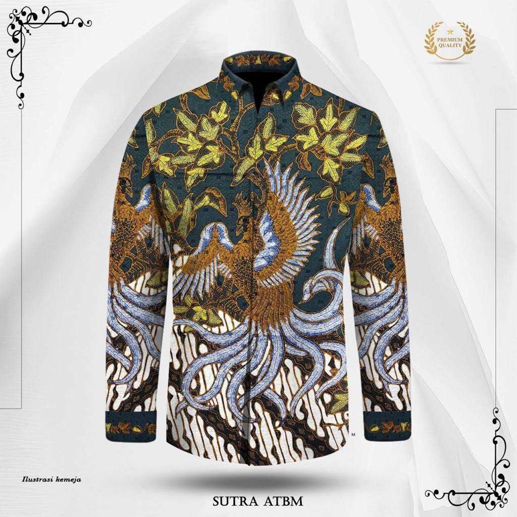 KAIN BATIK TULIS SUTRA ATBM POLA KEMEJA PREMIUM-LTD784