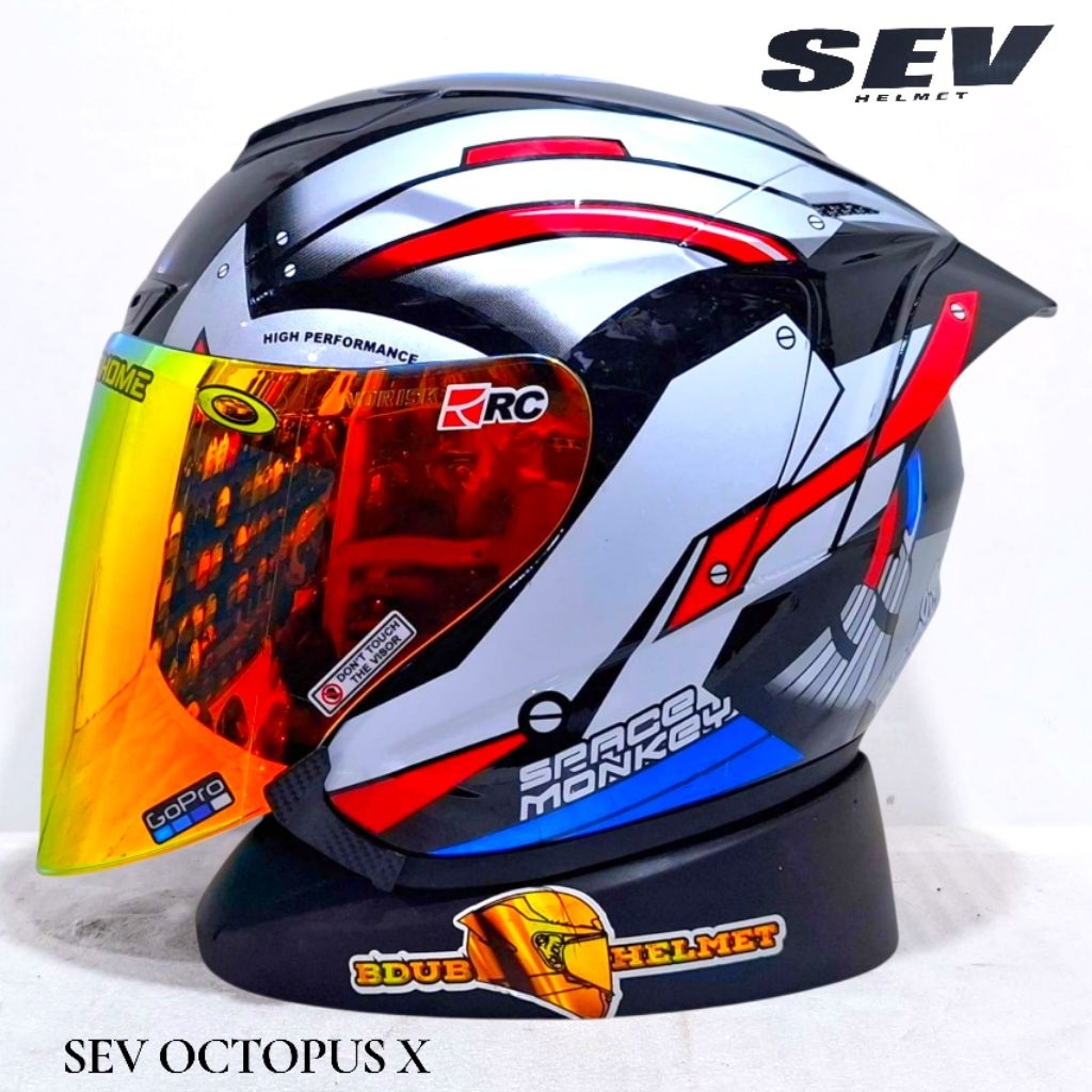 Helm Half Face Motif Leopard Terbaru Standar untuk Pria dan Wanita
