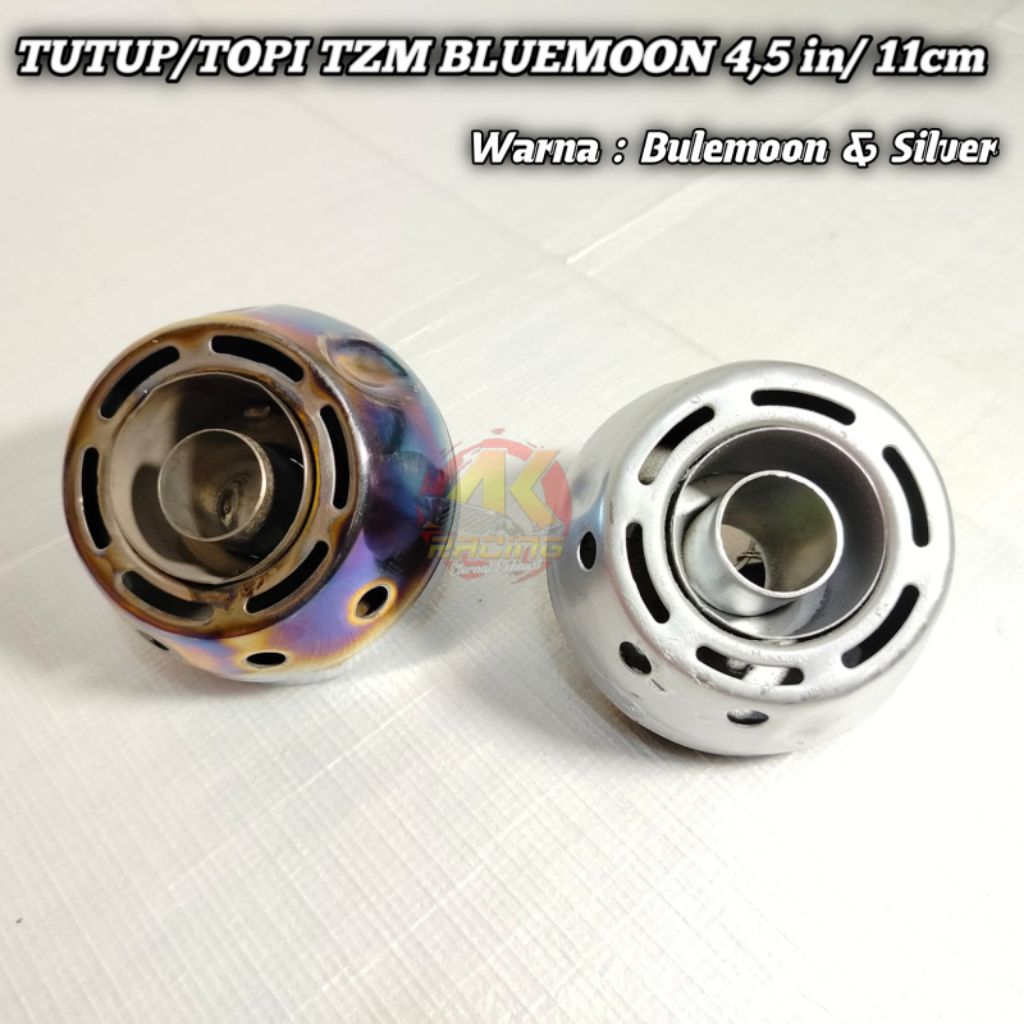 End muffler TZM/ttutup knalpot TZM 4.5inch/10.3 cm corong knalpot TZM Bluemoon uk 4,5 inch/11 cm