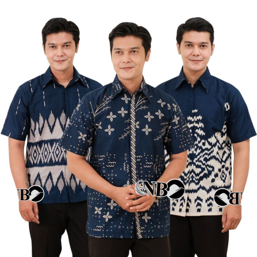 KEMEJA BATIK SPESIAL WARNA NAVY BIRU TUA DONGKER SERIES New Arrival Distro Batik Pria Bordir Sogan B