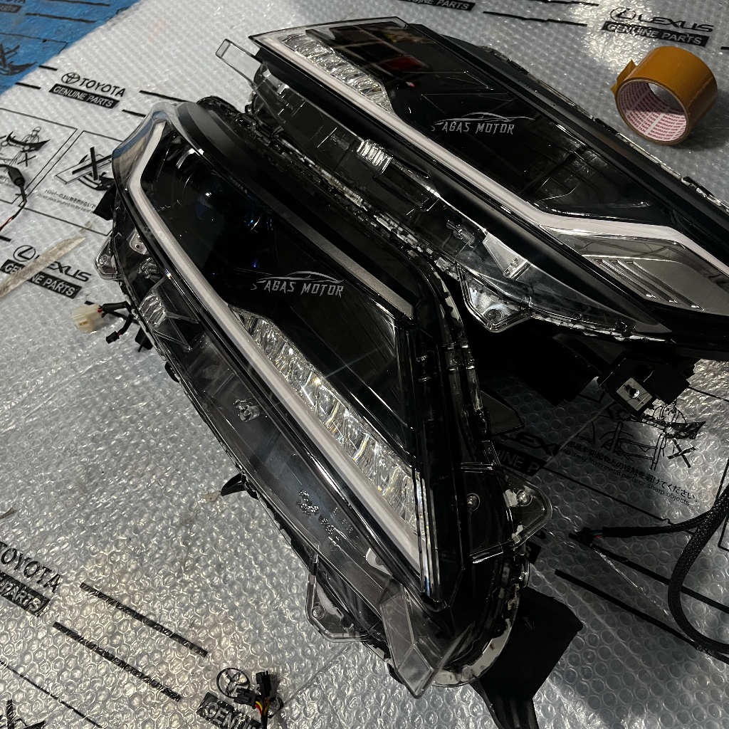 Headlamp lampu depan mitsubshi Pajero sport  2022 2024 2025 2026 custom biled pro7 drl rgb