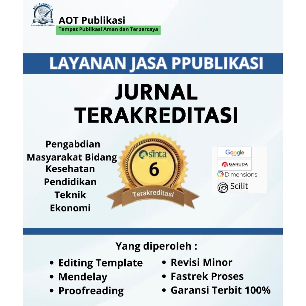 Publikasi Artikel Sinta 6 Jurnal Pengabdian Masyarakat