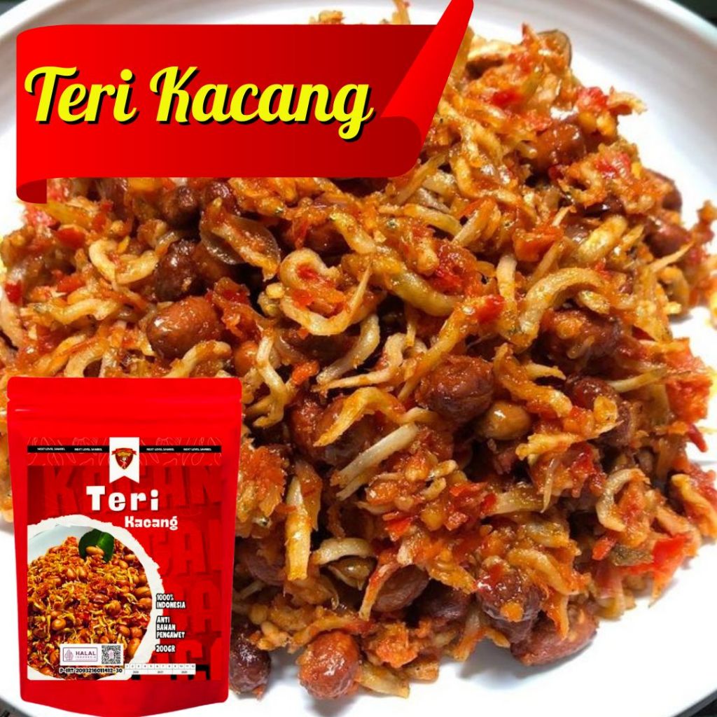 200gr Teri Kacang Kriuk Renyah/ Teri Kacang Gurih/ Teri Kacang Pedas Manis/ Teri Kacang Rumahan/ Ter