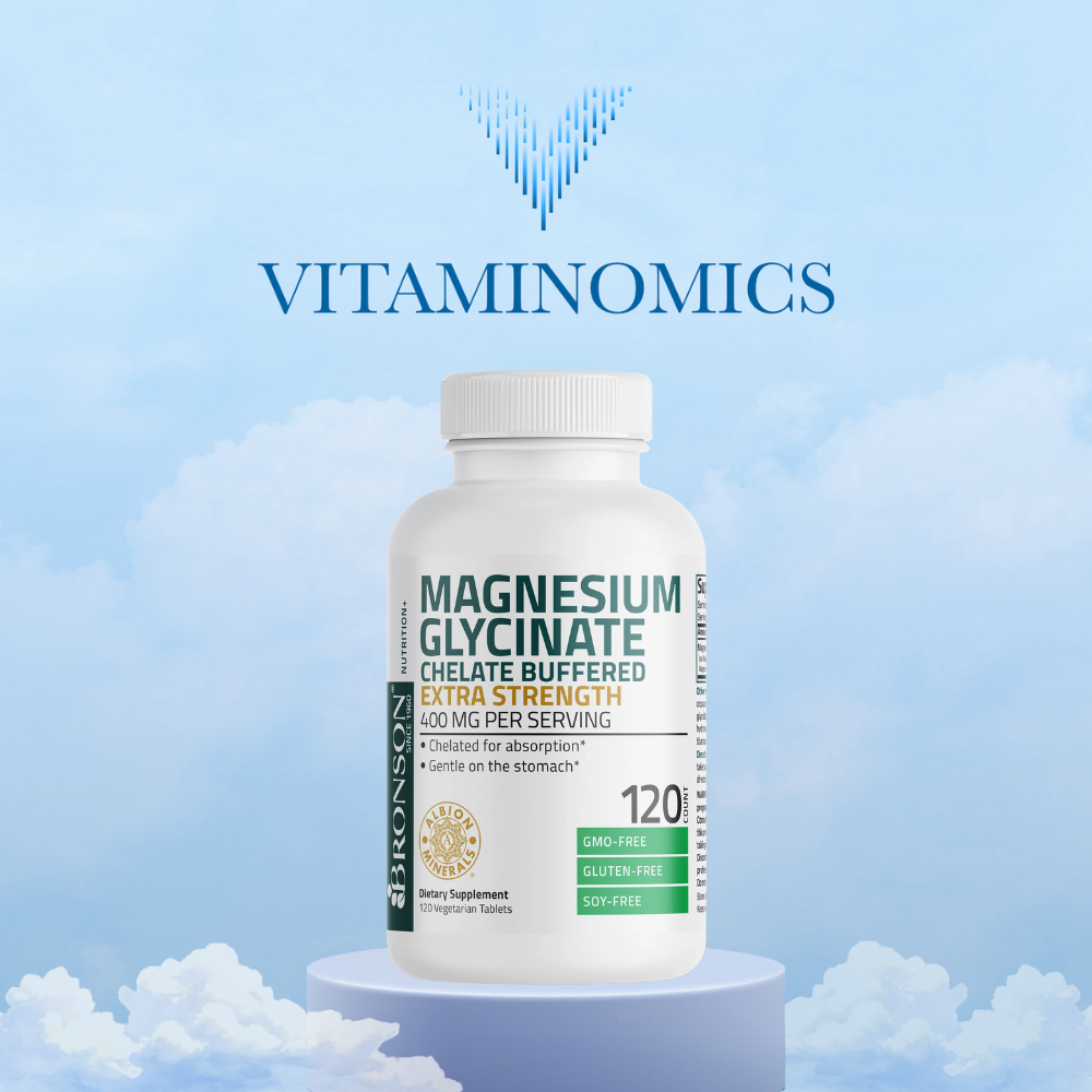 Bronson Magnesium Glycinate 400 mg | Extra Strength Magnesium Chelate Supplement