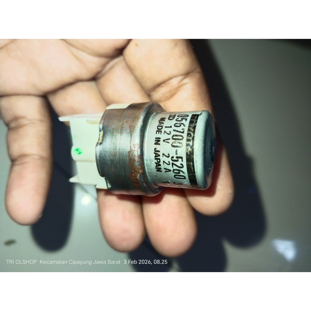 ori ex Singapure rellay lampu relay AC bulat sejajar 12v 22A kaki 4 panjang Toyota kijang lama 5k 7k