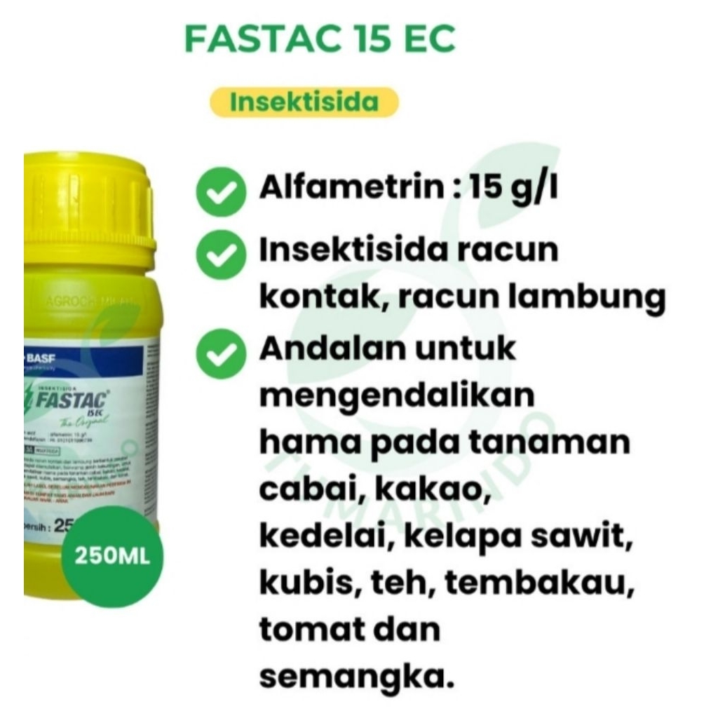 obat pembasmi hama pertanian fastac kemasan 250ml