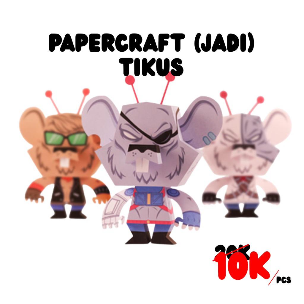 PAPERCRAFT JADI | PAJANGAN | MODEL TIKUS KORUPTOR