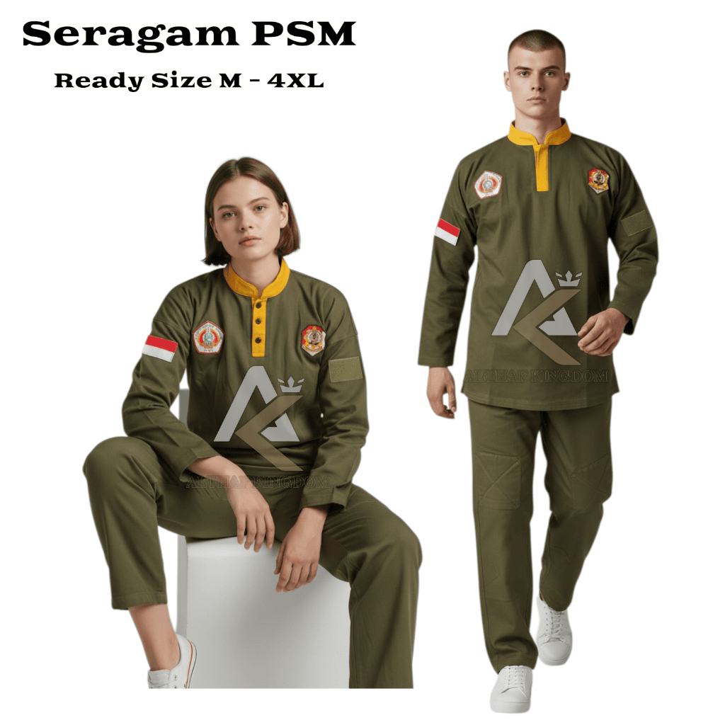 Baju PSM Pencak Silat Militer – Seragam Beladiri Tentara Komcad IPSI Dewasa Pria Wanita