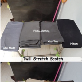 Kain Twill Stretch Bahan Chino Melar Twill Scotch Stretch Chino Melar Bratatex