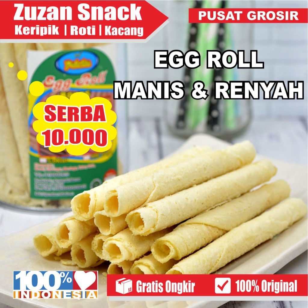 Egg Roll Manis Renyah 1kg - Kue Monde KW Super Kiloan - Hampers Lebaran Murah