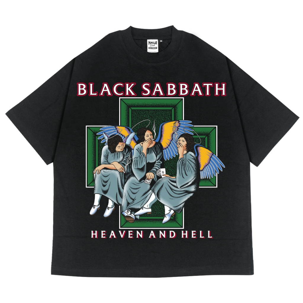 Black Sabbath Oversized Vintage T-Shirt – Black