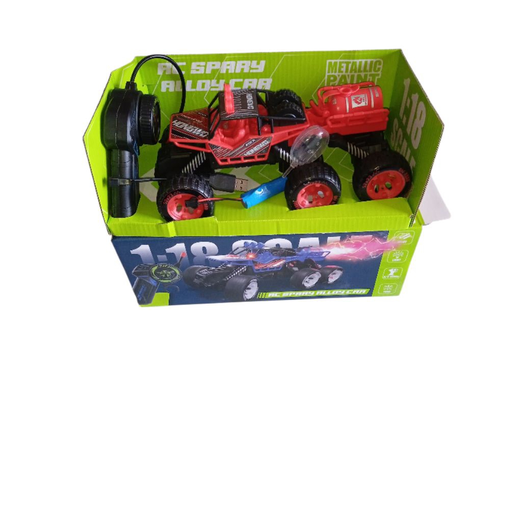 mainan anak mobil kendali jarak jauh (RC) "RC SPRAY ALLOY CAR