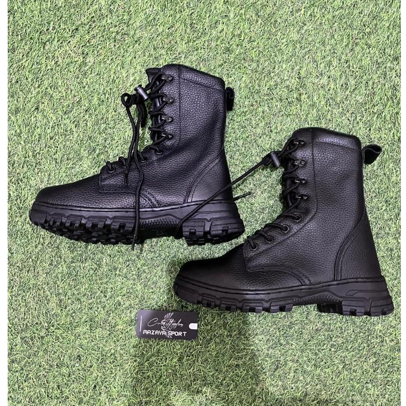 SEPATU KULIT JERUK MUDAH LENTUR ASLI JATAH PEMBAGIAN MABES TNI PT MTS TAHUN 2024 COCOK UNTUK OUTDOOR