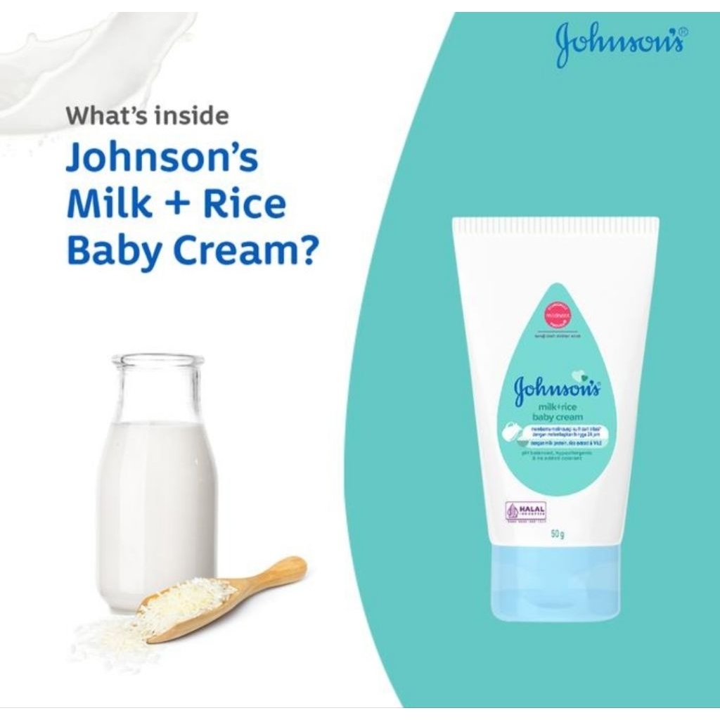 Johnson Baby Cream Milk & Rice 50gr