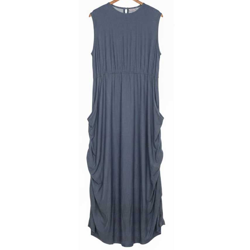 Inner Dress tanpa Lengan Bahan Kaos Adem Premium