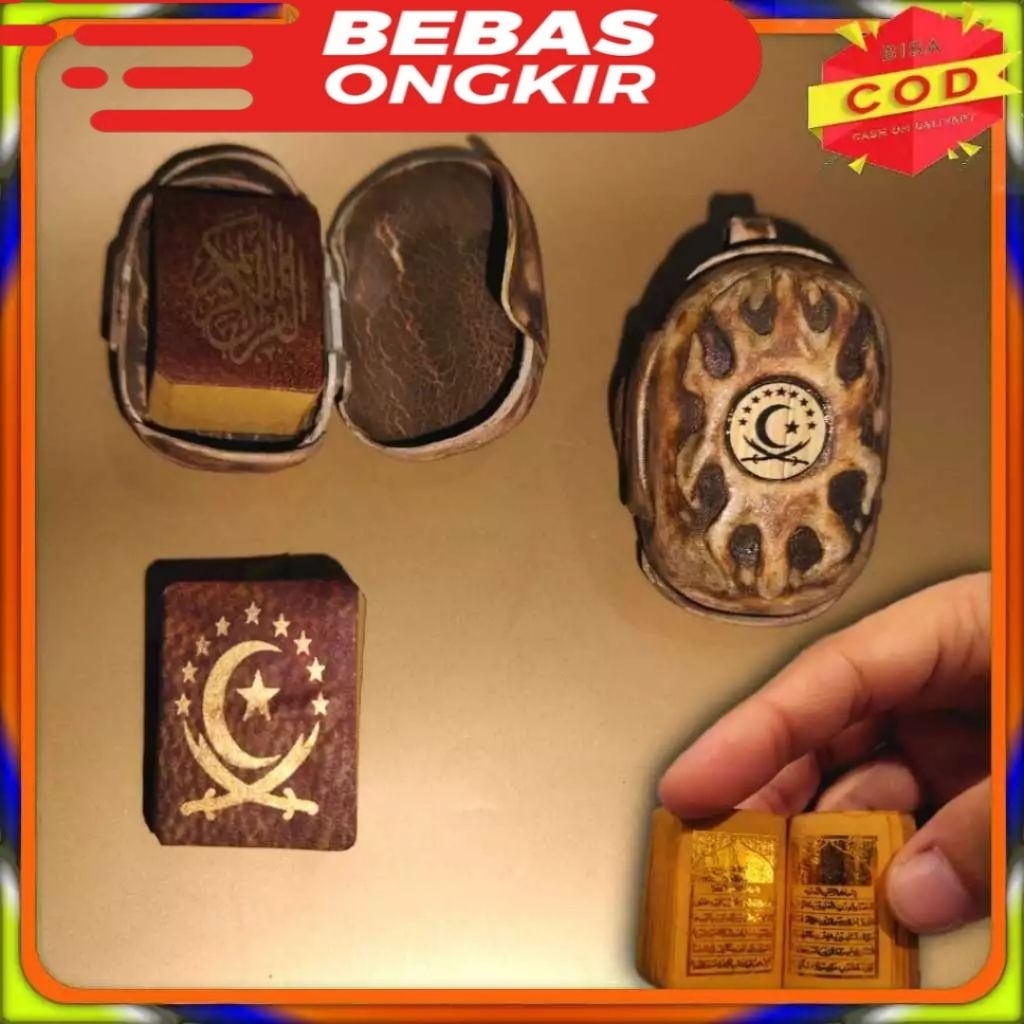 (COD) alquran varian mini pingulan tinta warna emas