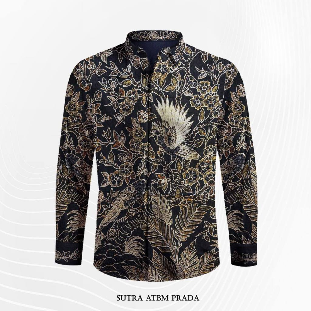 bahan batik tulis kemeja sutra atbm baron prada