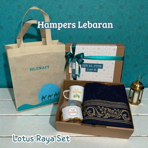 Negeri Handuk - Hampers Lotus Raya Set 3 - Hampers Handuk Lebaran | Hampers Lebaran Premium| Hampers