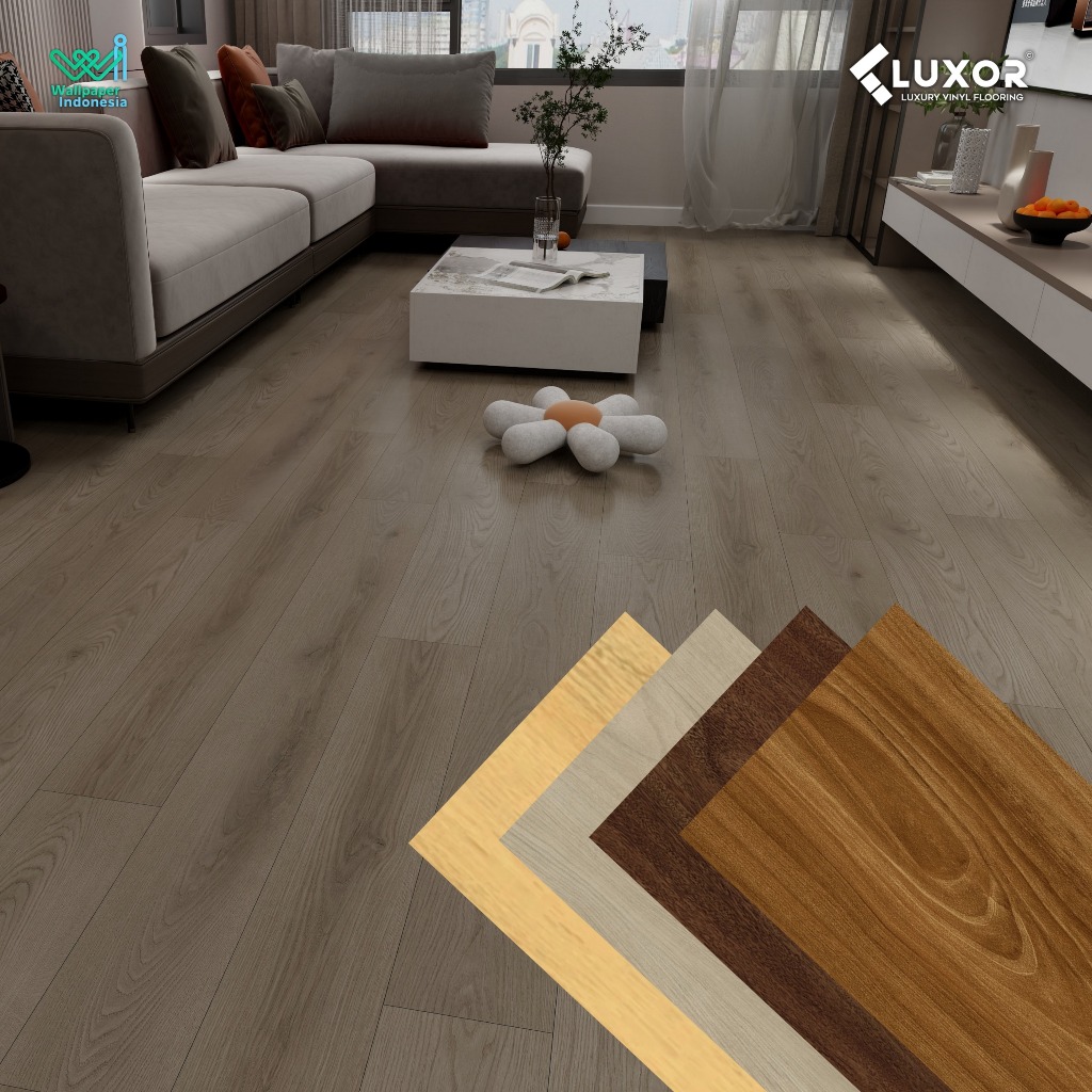 LANTAI VINYL 3MM KAYU PLANK FLOOR | LUXOR MOTIF KAYU FLOORING | WOOD SERIES
