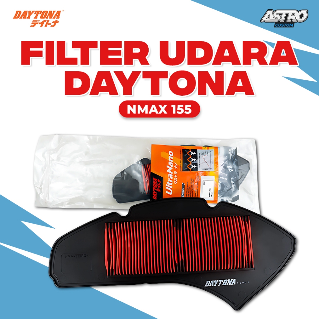 Filter Udara Daytona Nmax 155 Vario 125 150 PCX Beat Scoopy Karbu Mio Soul Fino 115 M3 Soul GT 125
