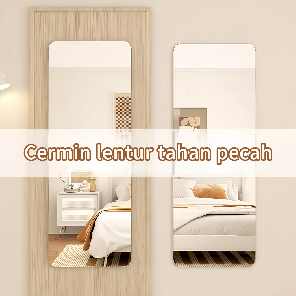 Cermin Dekorasi Cermin DROMMARE Akrilik Plastic Stiker -Kerusakan Akan Dikompensasi Cermin mirror ce