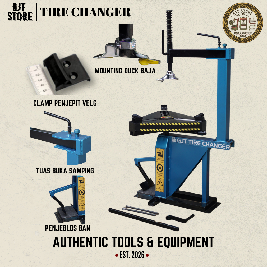 Alat Buka pasang ban motor dan mobil manual tyre changer