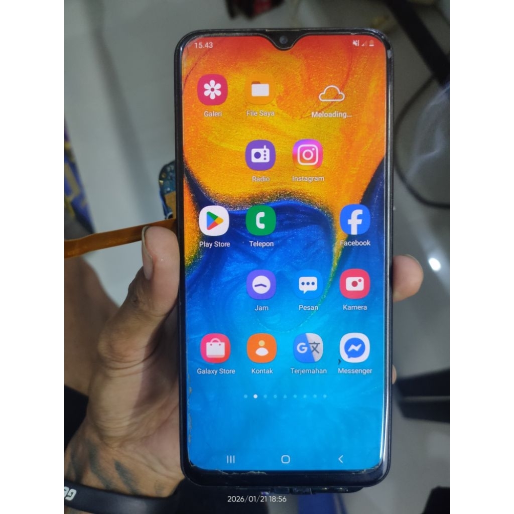 LCD SAMSUNG A20 ORIGINAL COPOTAN AMOLED MULUS