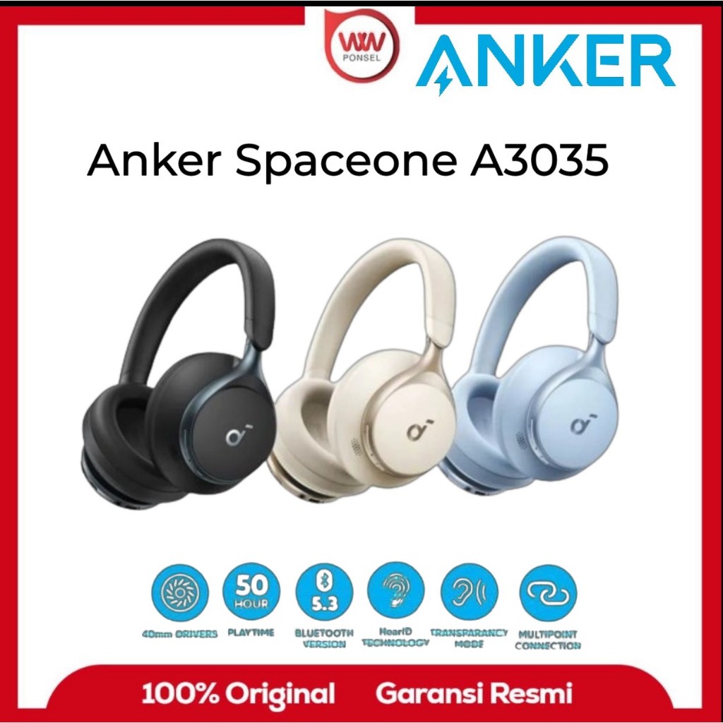 Anker Space One - A3035 Headphone Bluetooth Soundcore