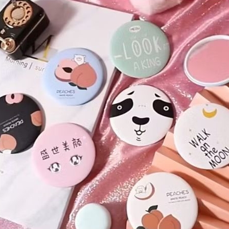 CERMIN BULAT KECIL LUCU KARAKTER