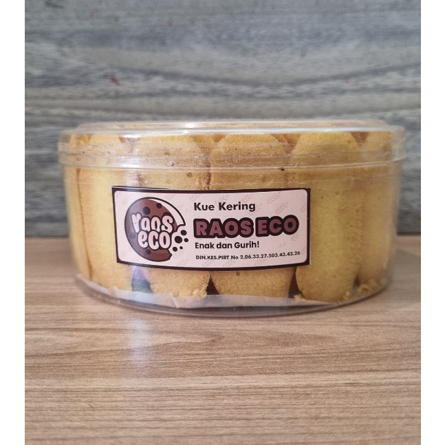 Kue Lidah Kucing Raos Eco Toples Bulat
