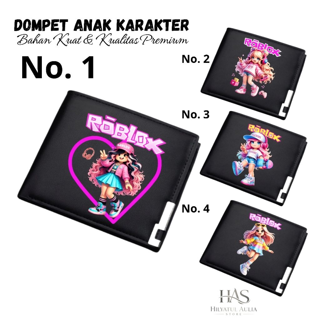 Dompet Anak Karakter Roblox| Dompet Anak Karakter Lucu | Dompet Anak Lucu | Dompet Anak Keren