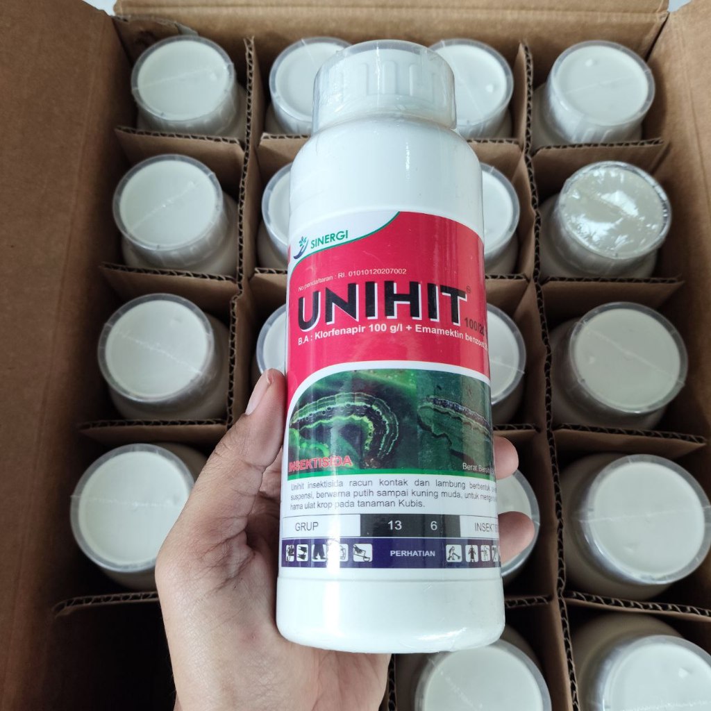 UNIHIT 100/20 SC - 500 ml | Insektisida Ampuh Bahan Aktif Ganda Pengendali Ulat