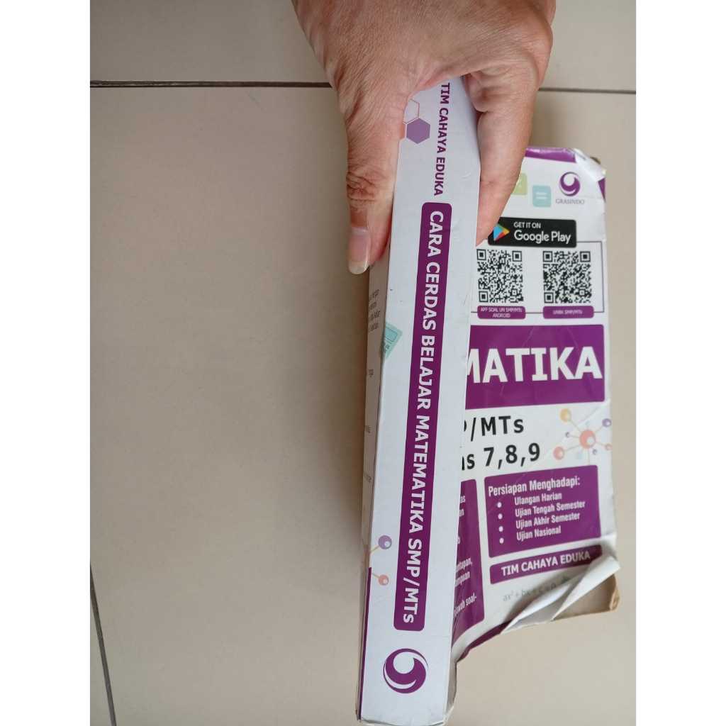 Buku Matematika SMP Kelas 7 8 9 Cara Cerdas Belajar Matematika - Grasindo (Bekas