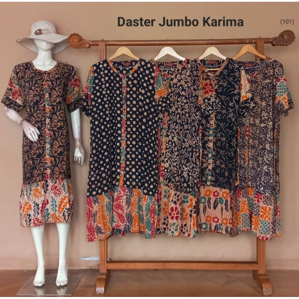 Daster Jumbo Karima By Putri Diana Busui Bahan Rayon Halus Terlaris