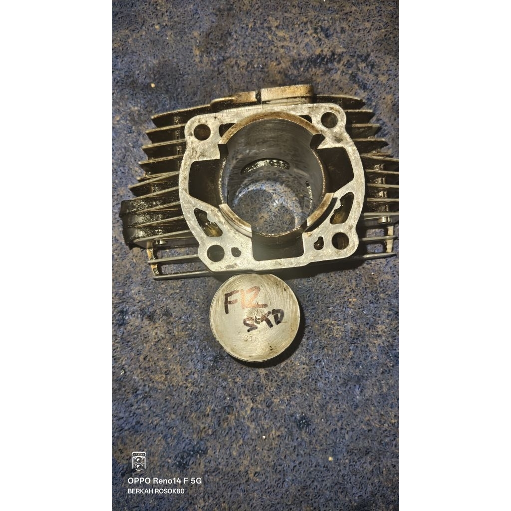silinder blok yamaha alfa set piston ring os Std/0(piston pakai fiz )Buring original liner original 