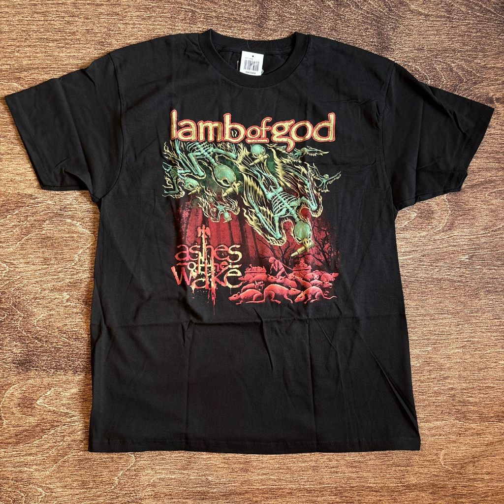 EXCLUSIVE KAOS BAND OFFICIAL LAMB OF GOD - ASHES OF THE WAKE ORIGINAL MERCHANDISE