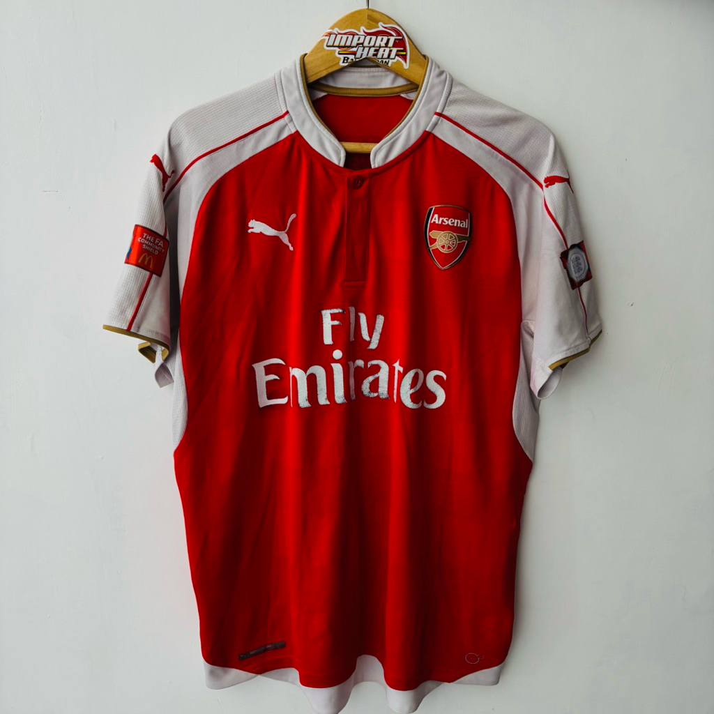 Original Arsenal 2015/2016 Home Arteta Community Shield Jersey