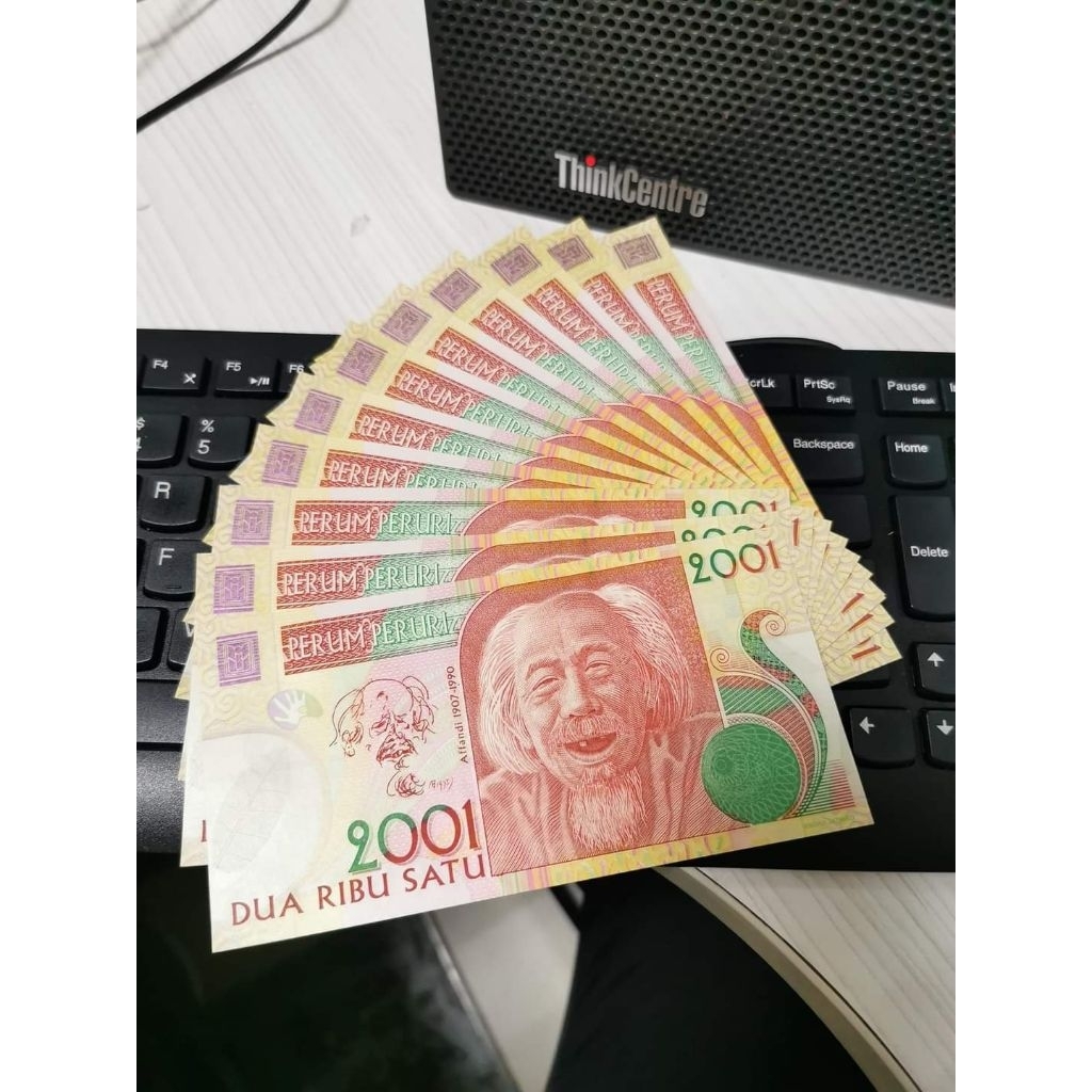 Testnote Peruri Affandi 2001 UNC Baru Gress