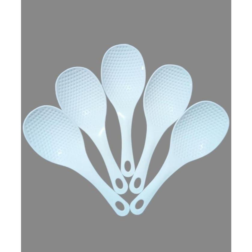 Centong Nasi Sendok Nasi Plastik Putih - 1 LUSIN