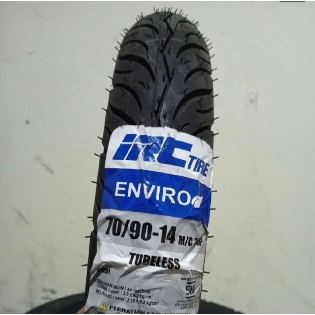 ban motor merk irc ukuran 70/90 14 tubless 100% original