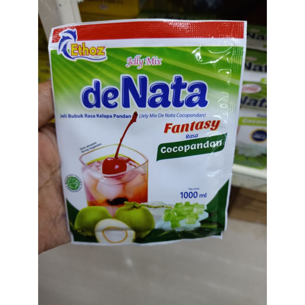 Denata fantasi jelly bubuk rasa cocopandan 14g