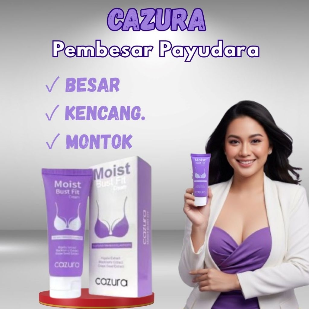 Cazura pembesar payudara ampuh permanen 100% original payudara jadi lebih kencang dan kenyal