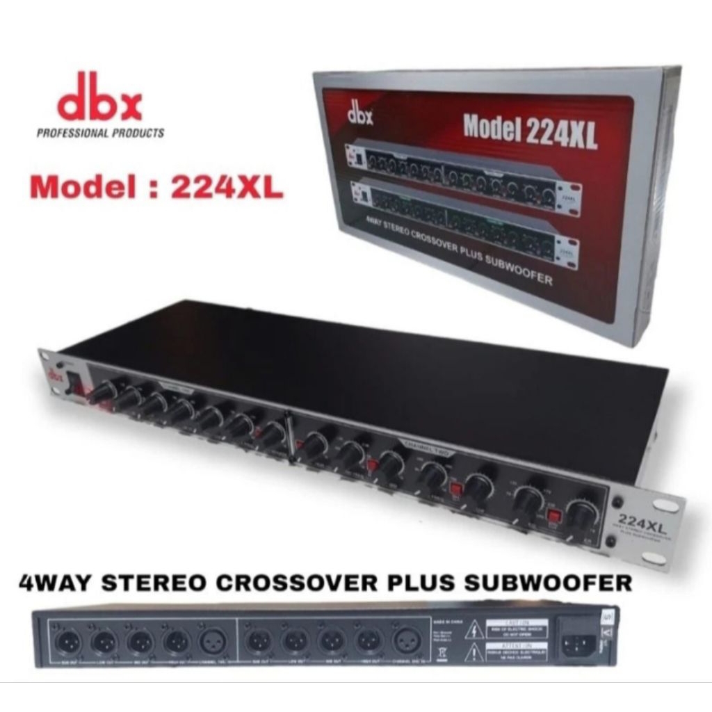 CROSSOVER DBX 224XL 4WAY STEREO PLUS SUBWOFEER