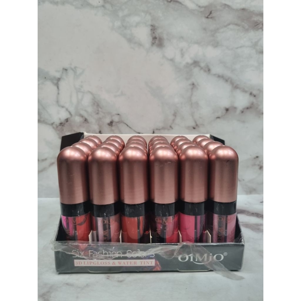 Lipcream dan liptint 2in1 oimio harga perbox 24pc