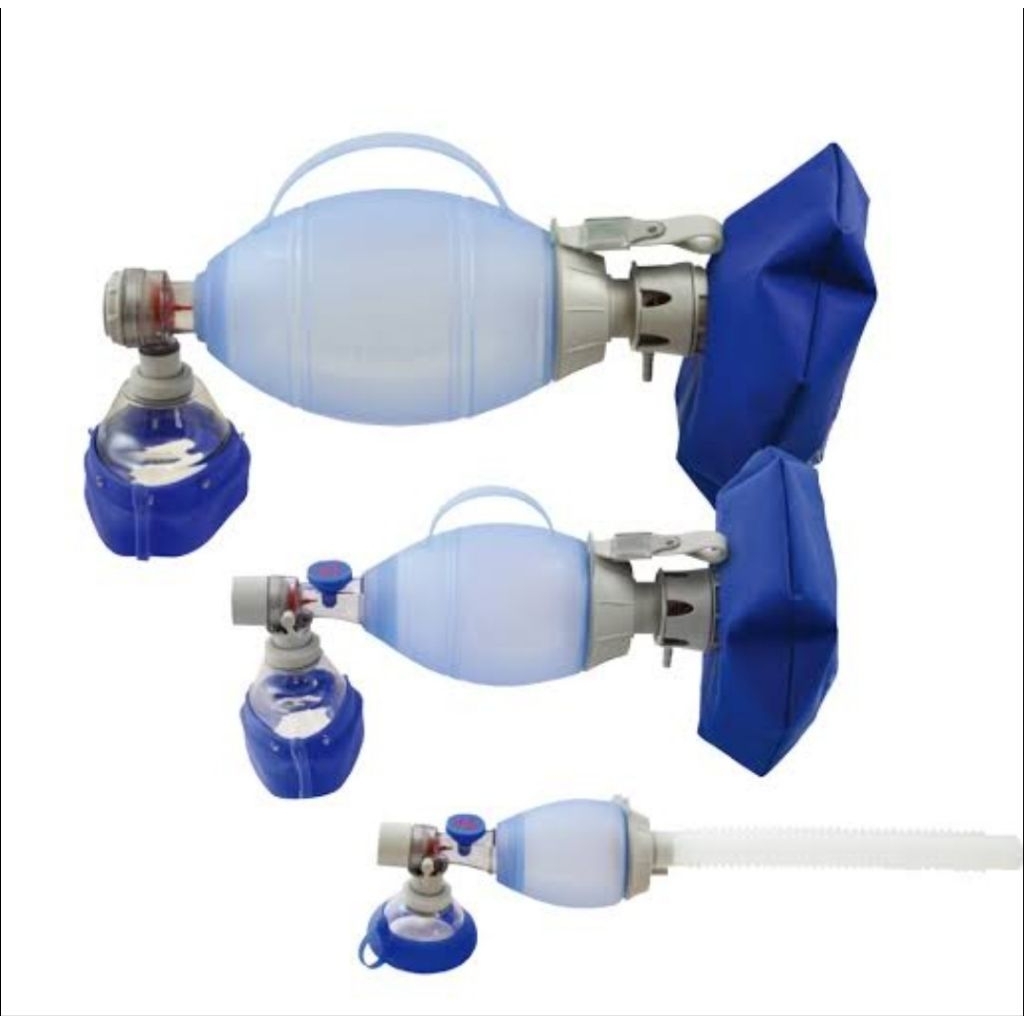 AMBU BAG OVAL SILICONE RESUSCITATOR PLUS