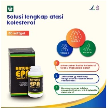 Nature EPA Minyak Ikan Omega 3 EPA DHA untuk Stroke dan PJK