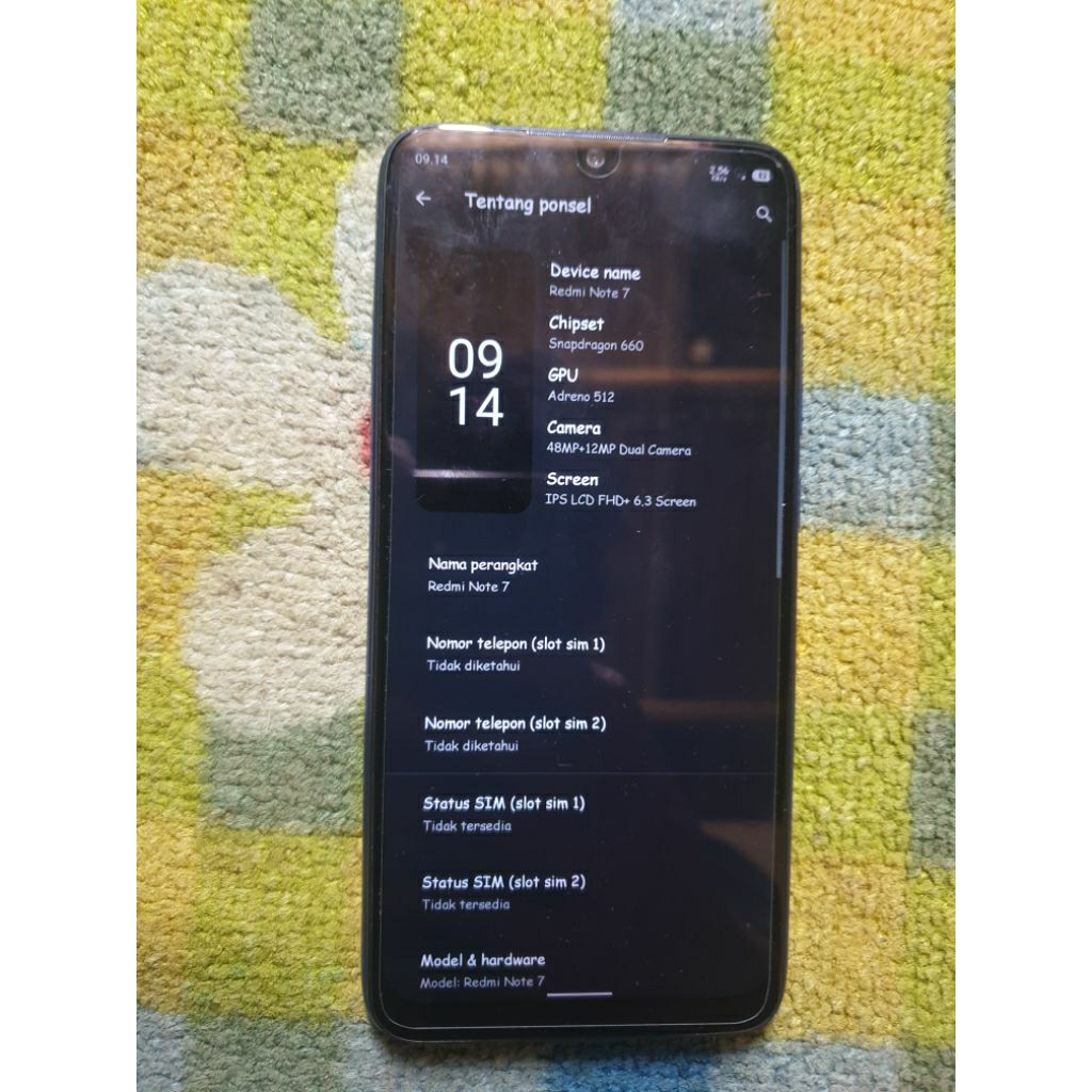 Redmi note 7 second 4/64