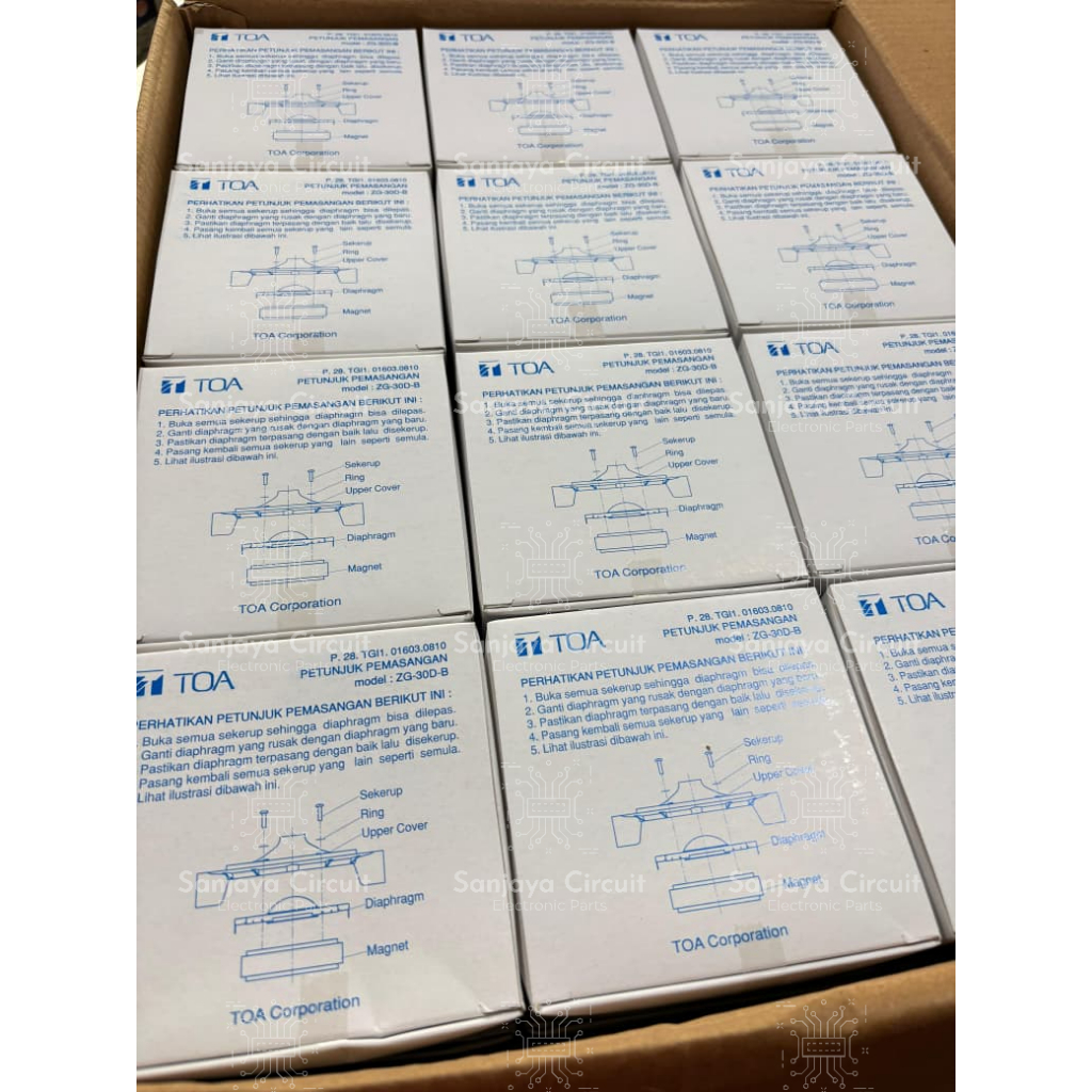 Spool TOA 50W Spool Diaphragm TOA 50 Watt ZG-30D-B ZG30DB